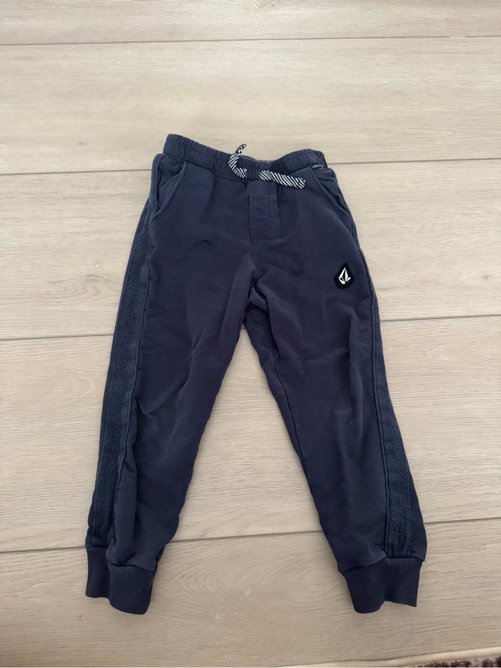 Volcom Kids Dark Navy Jogger Pants with Drawstring